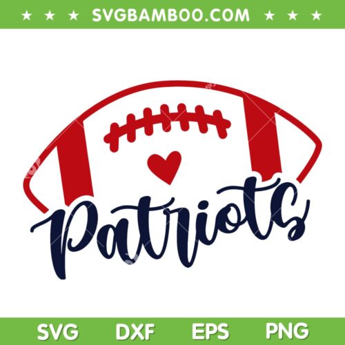 Patriots Football SVG PNG, New England Patriots SVG, Football Team DXF SVG PNG EPS