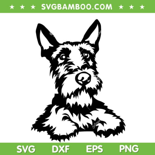 Peeking Scottish Terrier SVG PNG, Yorkshire Terrier SVG, Peeking Dog DXF SVG PNG EPS