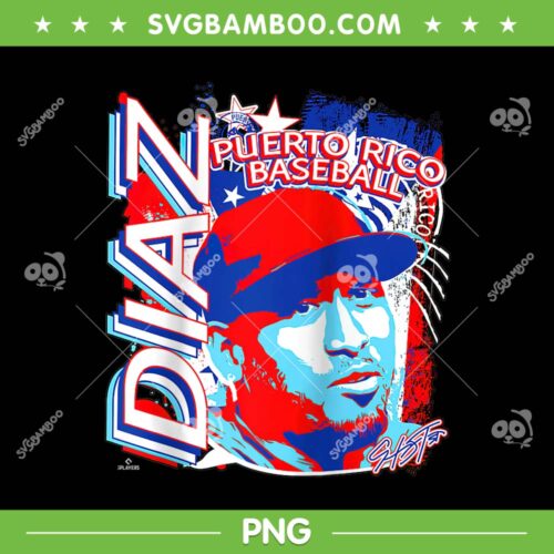 Puerto Rico Baseball PNG, Diaz Puerto Rico Baseball PNG, Flag Of Puerto Rico PNG