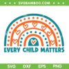 Rainbow Every Child Matters SVG PNG, Rainbow Orange Day SVG, Children School DXF SVG PNG EPS Rainbow Every Child Matters SVG PNG, Rainbow Orange Day SVG, Children School DXF SVG PNG EPS
