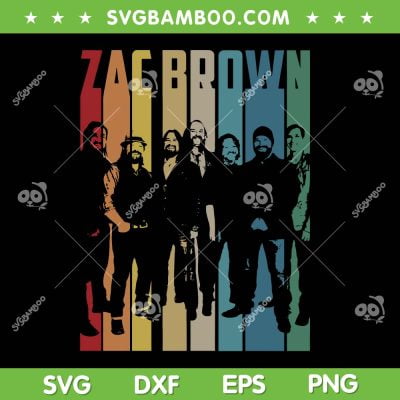 Retro Zac Brown Band SVG PNG, Zac Brown SVG, Retro Logo Zac Brown Band DXF SVG PNG EPS Retro Zac Brown Band SVG PNG, Zac Brown SVG, Retro Logo Zac Brown Band DXF SVG PNG EPS