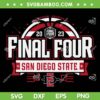 San Diego State Aztecs Final Four SVG, Basketball SDSU Final Four 2023 SVG PNG, Final Four Basketball DXF SVG PNG EPS San Diego State Aztecs Final Four SVG, Basketball SDSU Final Four 2023 SVG PNG, Final Four Basketball DXF SVG PNG EPS