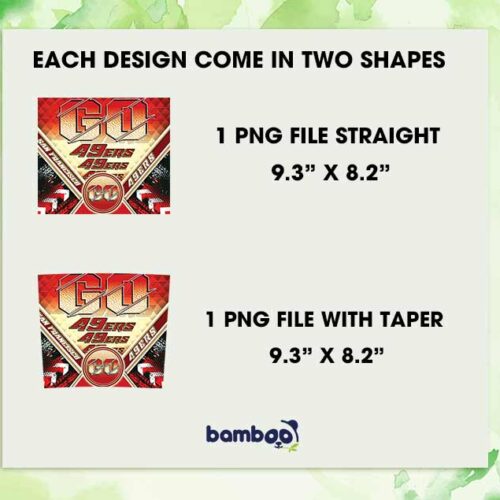 San Francisco 49ers 20oz Skinny Tumbler PNG, 49ers Football Tumbler Wrap PNG, NFL Football Team Tumbler Sublimation San Francisco 49ers 20oz Skinny Tumbler PNG, 49ers Football Tumbler Wrap PNG, NFL Football Team Tumbler Sublimation