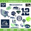 Seattle Seahawks SVG Bundle, Seahawks Football SVG Bundle, NFL Football DXF SVG PNG EPS
