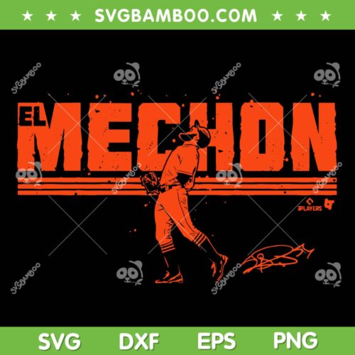 Sergio Romo El Mechon SVG PNG, San Francisco Baseball SVG, Sport Baseball DXF SVG PNG EPS