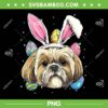 Shih Tzu Easter Bunny Dog PNG, Happy Easter Day Cute Bunny Dog PNG, Shih Tzu Dog PNG