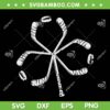 St Patricks Day Hockey Shamrock SVG PNG, Shamrock Hockey SVG, Saint Patricks Day DXF SVG PNG EPS