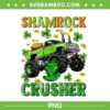 St Patricks Day Monster Truck PNG, Boys Shamrock Crusher PNG, Truck Patricks Day PNG
