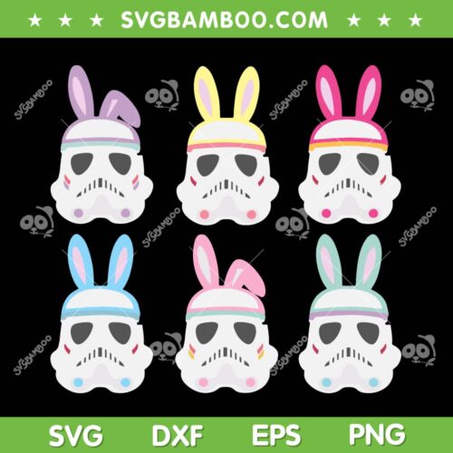 Star Wars Easter Bunny SVG PNG, Darth Vader Bunny Ear SVG, Star Wars Easter Day DXF SVG PNG EPS