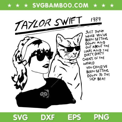 Taylor Swift With Cat SVG PNG, Taylor Swift Eras Tour SVG, Taylor Swift Tour 2023 DXF SVG PNG EPS Taylor Swift With Cat SVG PNG, Taylor Swift Eras Tour SVG, Taylor Swift Tour 2023 DXF SVG PNG EPS