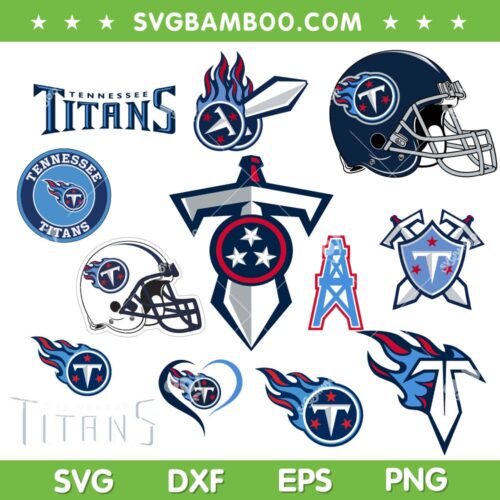 Tennessee Titans SVG Bundle, NFL Tennessee Titans SVG Bundle, Football Logo DXF SVG PNG EPS