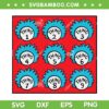 Thing 1 Thing 2 Thing 3 SVG Bundle, Family Thing SVG Bundle, Dr Seuss Things DXF SVG PNG EPS