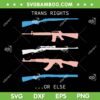 Trans Rights Or Else SVG PNG, Gun Trans Rights SVG, Florida Gay Say DXF SVG PNG EPS
