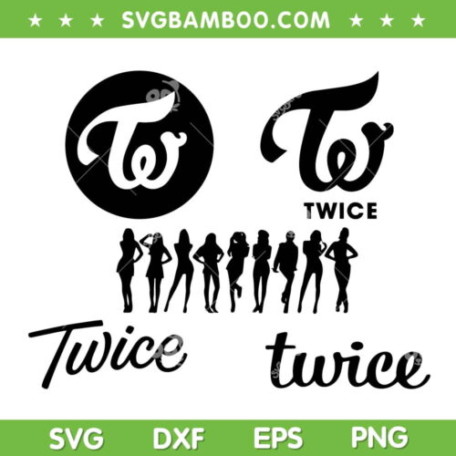 Twice KPOP SVG Bundle, Chaeyoung Twice SVG Bundle, Kpop Standing Twice DXF SVG PNG EPS