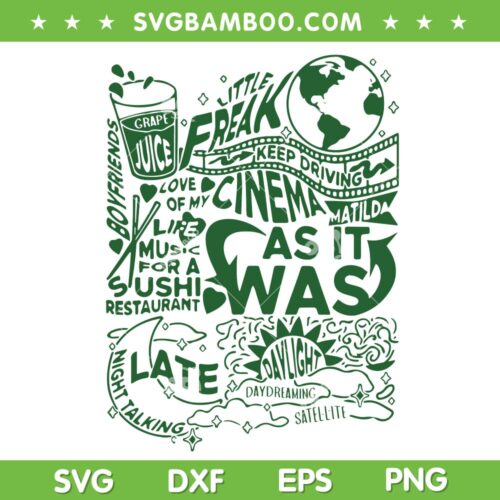 Vintage Harry's House Track SVG PNG, Harrys House Track List 2022 SVG, Harry Styles DXF SVG PNG EPS