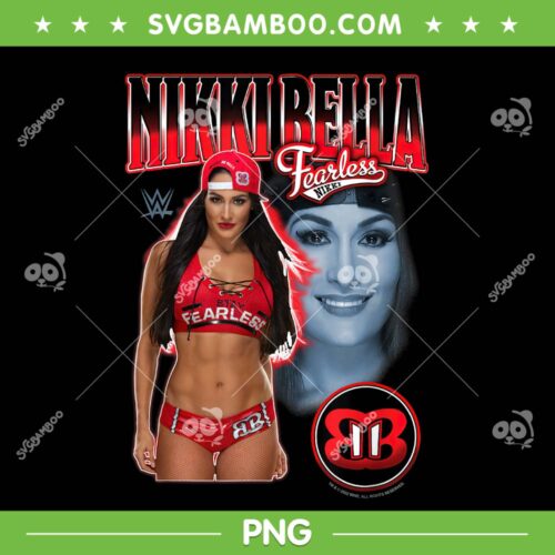 WWE Nikki Bella PNG, Fearless Nikki Full Body PNG, Vintage She Is Fearless PNG