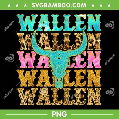Wallen Western Leopard PNG, Wallen Bullhead PNG, Wallen Bull Skull Leopard PNG