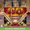 Washington Commanders 20oz Skinny Tumbler PNG, Commanders Football Tumbler Wrap PNG, Football Sports Tumbler Sublimation