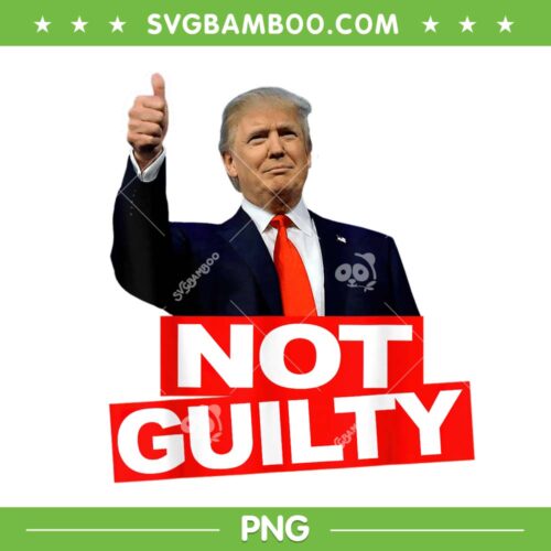 Trump Not Guilty PNG, Free Donald Trump PNG, Trump Campaign PNG