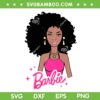 Afro Barbie Girl SVG PNG, Black Girl Barbie SVG, Afro Barbie Girl Pink DXF SVG PNG EPS