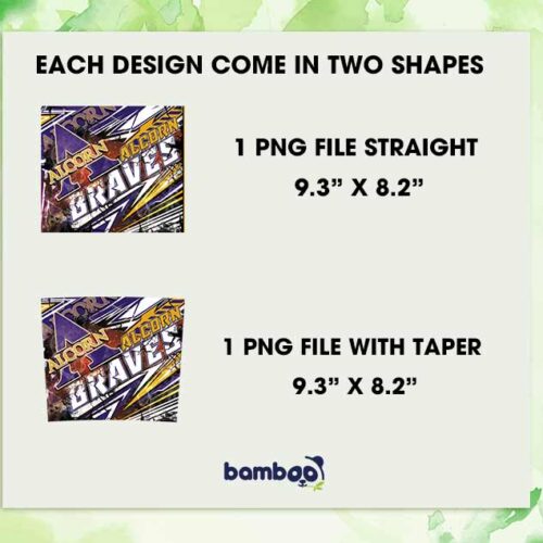 Alcorn State University Tumbler Wrap PNG, Alcorn State Braves Tumbler Template Sublimation, HBCU Pride 20oz Skinny Tumbler PNG