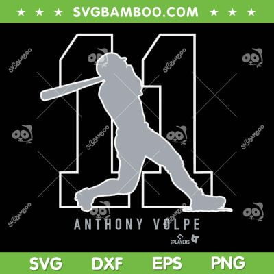 Anthony Volpe 11 SVG PNG, Anthony Volpe 11 New York SVG, New York Baseball DXF SVG PNG EPS