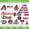Arizona Diamondbacks SVG Bundle, Arizona Diamondbacks Logo SVG Bundle, MLB Football Teams DXF SVG PNG EPS