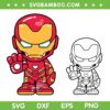 Baby Iron Man SVG PNG, Kids Super Heroes Iron Man SVG, Baby Avengers DXF SVG PNG EPS