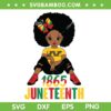Black Girl Celebrate Juneteenth 2023 SVG PNG, Melanin Kid Black History Month SVG, 1865 Juneteenth DXF SVG PNG EPS