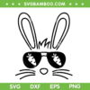 Bunny Face Easter Day Sunglasses Carrot SVG PNG, Easter Day Bunny Sunglasses SVG, Happy Easter Bunny DXF SVG PNG EPS