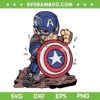 Captain America Chibi SVG PNG, Baby Captain America SVG, Cartoon Marvel Superhero DXF SVG PNG EPS Captain America Chibi SVG PNG, Baby Captain America SVG, Cartoon Marvel Superhero DXF SVG PNG EPS