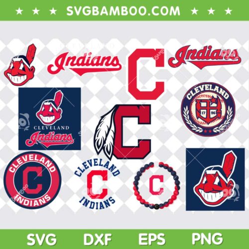 Cleveland Indians SVG Bundle, MLB Cleveland Indians SVG Bundle, MLB Football Teams DXF SVG PNG EPS&nbsp;