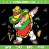 Dabbing Cinco De Mayo SVG PNG, Mexican Poncho SVG, Dabbing Mexican DXF SVG PNG EPS