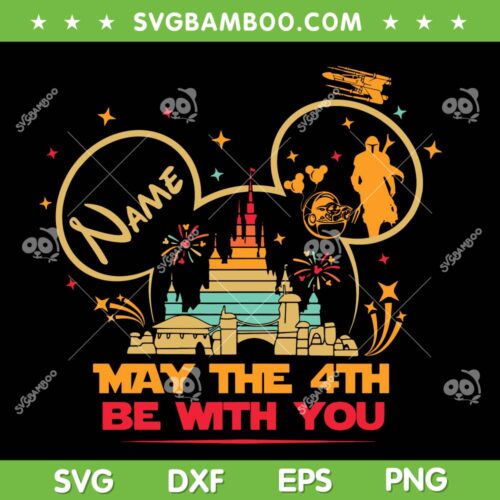 Disney Mouse May The 4th Be With You SVG PNG, Star Wars Family Trip 2023 SVG, May The 4th Be With You DXF SVG PNG EPS