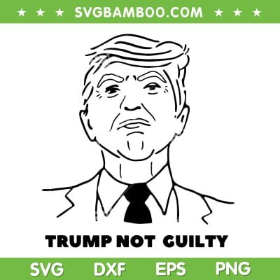 Donald Trump Not Guilty SVG PNG, Free Trump SVG, Funny Donald Trump DXF SVG PNG EPS Donald Trump Not Guilty SVG PNG, Free Trump SVG, Funny Donald Trump DXF SVG PNG EPS