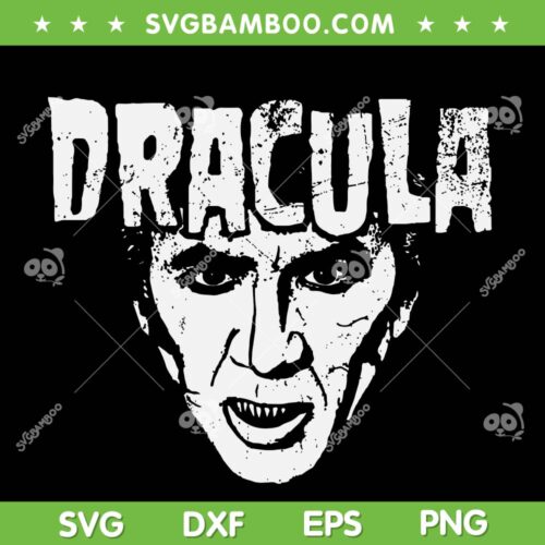 Dracula Head SVG PNG, Dracula Vampire Head SVG, Dracula Face DXF SVG PNG EPS