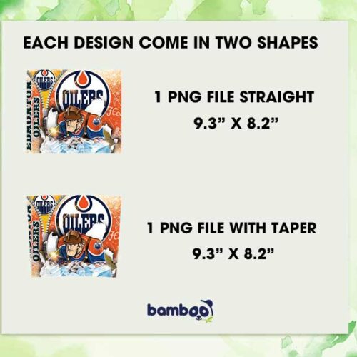 Edmonton Oilers 20oz Skinny Tumbler PNG, Edmonton Oilers Logo Tumbler Wrap, NHL Logo Tumbler Template Sublimation