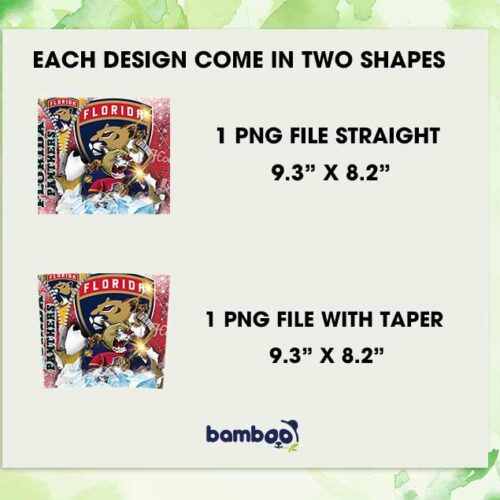 Florida Panthers 20oz Skinny Tumbler PNG, NHL Florida Panthers Tumbler Wrap, NHL Sport Florida Tumbler Template Sublimation