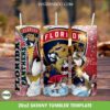 Florida Panthers 20oz Skinny Tumbler PNG, NHL Florida Panthers Tumbler Wrap, NHL Sport Florida Tumbler Template Sublimation