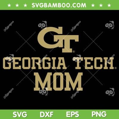 Georgia Tech Yellow Jackets Mom SVG PNG, GT Yellow Jackets Football SVG, NCAA Football DXF SVG PNG EPS Georgia Tech Yellow Jackets Mom SVG PNG, GT Yellow Jackets Football SVG, NCAA Football DXF SVG PNG EPS