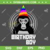 Gorilla Tag Birthday Boy SVG PNG, VR Gamer Gorilla SVG, Happy Birthday Boy DXF SVG PNG EPS