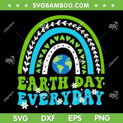Groovy Earth Day 2023 SVG PNG, Save Our Home Go Planet Rainbow SVG, Earth Day DXF SVG PNG EPS
