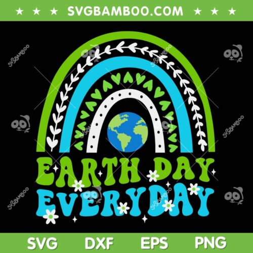 Groovy Earth Day 2023 SVG PNG, Save Our Home Go Planet Rainbow SVG, Earth Day DXF SVG PNG EPS