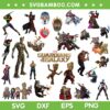 Guardians Of The Galaxy Characters PNG Bundle, Marvel Characters PNG Bundle, Guardians Galaxy DXF SVG PNG EPS