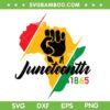 Hand Freedom Juneteenth 1865 SVG PNG, Black Hand Juneteenth SVG, Freedom Day DXF SVG PNG EPS