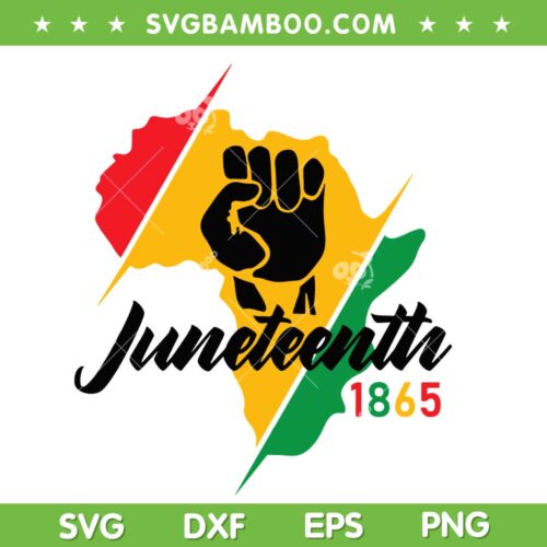 Hand Freedom Juneteenth 1865 SVG PNG, Black Hand Juneteenth SVG, Freedom Day DXF SVG PNG EPS