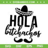 Hola Bitchachos SVG PNG, Funny Cinco De Mayo Mustache SVG, Mexico Celebration Day DXF SVG PNG EPS