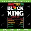 Juneteenth Black King Nutrition Facts SVG PNG, Black King Africa SVG, Melanin Nutrition Facts DXF SVG PNG EPS