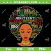 Juneteenth Afro Women 1865 SVG PNG, Juneteenth Afro Girl SVG, Black History DXF SVG PNG EPS Juneteenth Afro Women 1865 SVG PNG, Juneteenth Afro Girl SVG, Black History DXF SVG PNG EPS