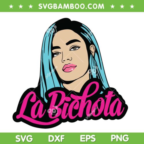 Karol G Portrait La Bichota SVG PNG, Karol G Face SVG, Singer Songwriter Karol G DXF SVG PNG EPS